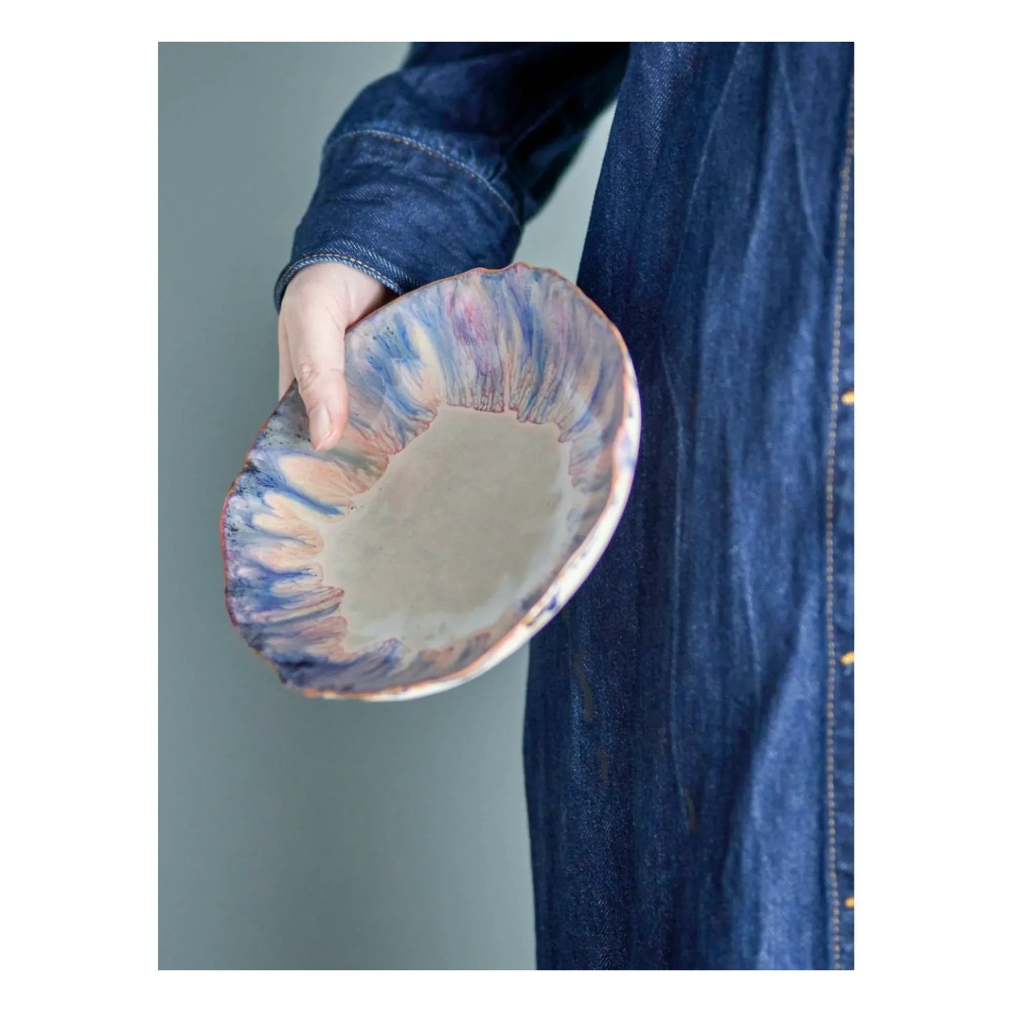 Bloomingville - Amalia stoneware tabak | Mavi