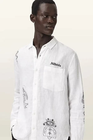 AllSaints erkek keten gömlek TERROR