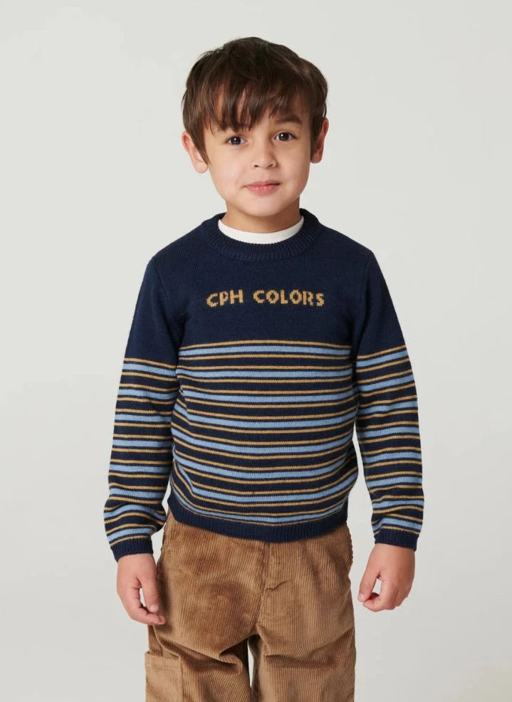 Copenhagen Colors - CPH Colors Merino Wool Sweater | Navy