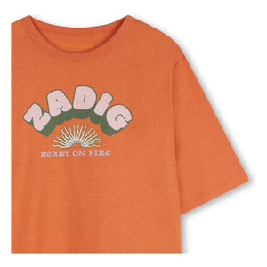 Zadig & Voltaire - Fire in My Heart T-shirt | Orange