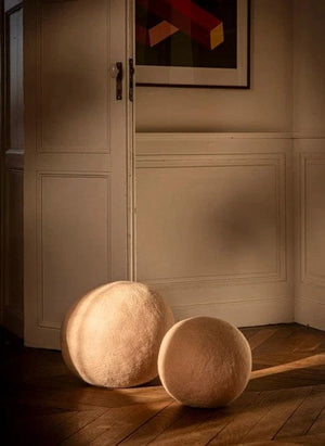Muskhane - Felt pouf | Powder pink