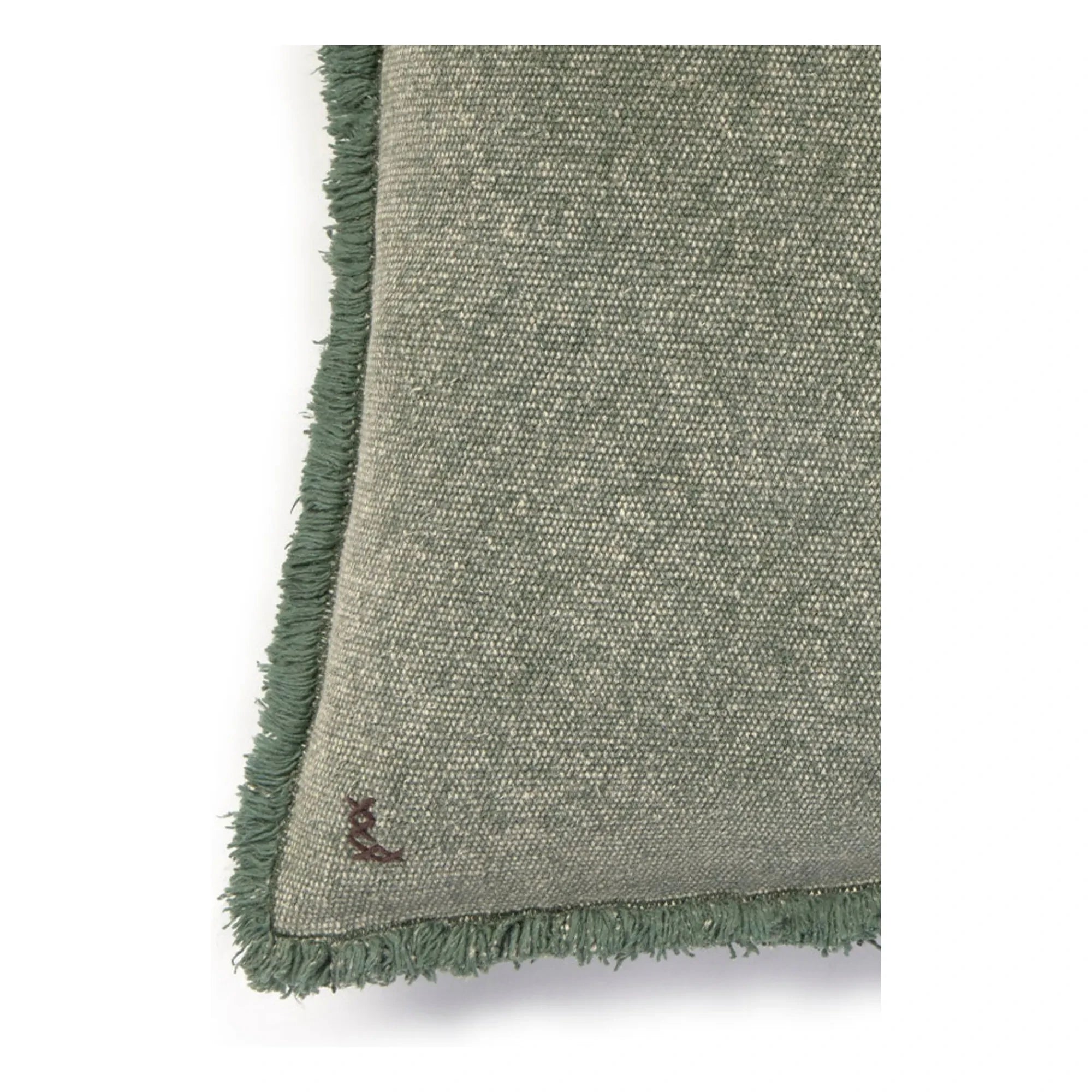 Lorena Canals - Stone-Washed Square Pillow | Dark Green