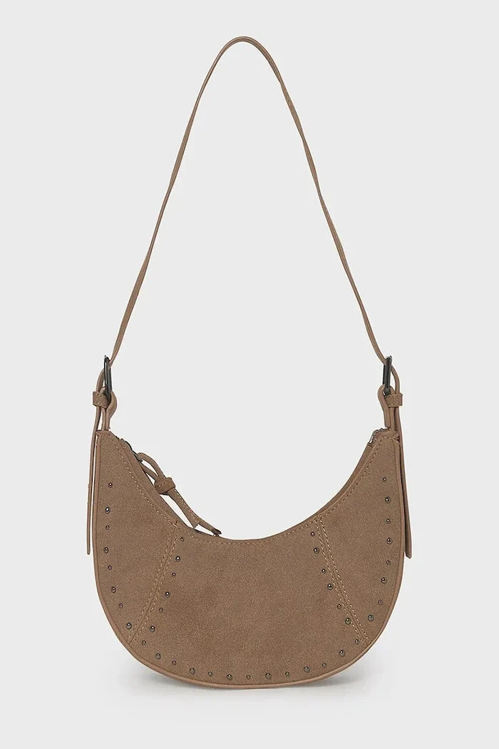 Mayoral suede croissant bag for kids