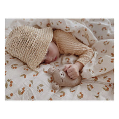 Main Sauvage - Sand Plush Teddy Bear Rattle