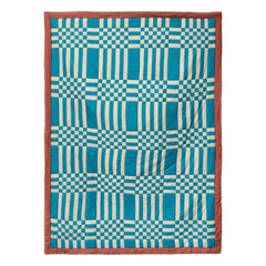 Tarta Gelatina - Checkered Double-Sided Blanket | Pink