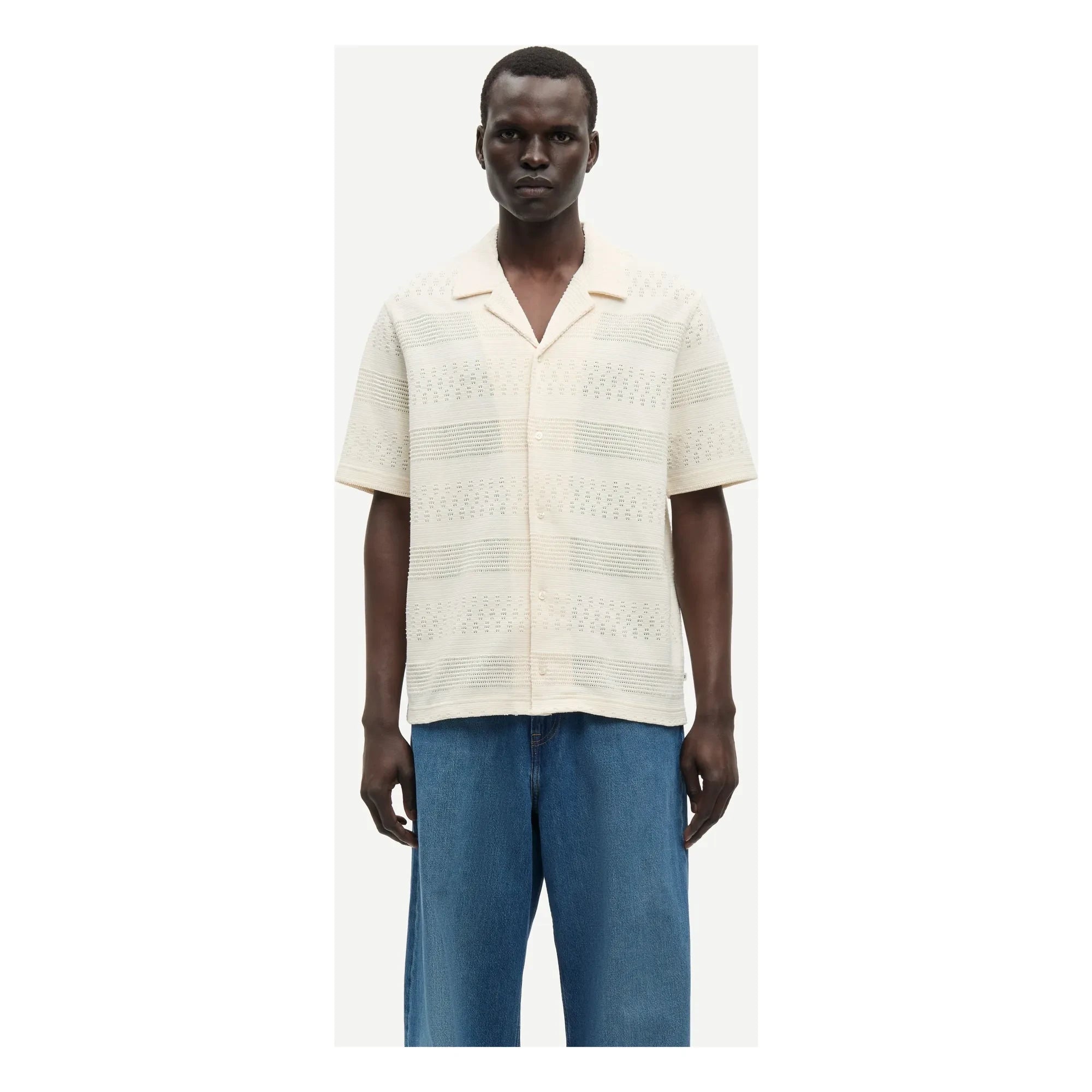 Samsoe Samsoe - Samartin Cotton Short Sleeve Shirt | Cream