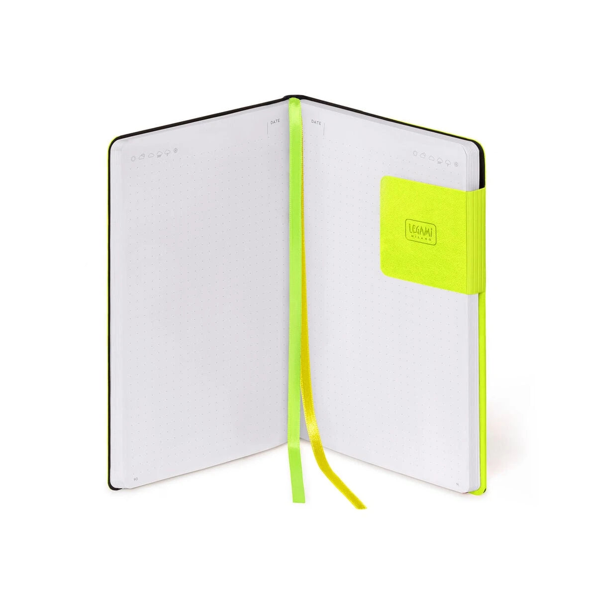 Legami - Noktalı Defter Monokrom Yumuşak Kapaklı - Chartreuse - Not Defterim