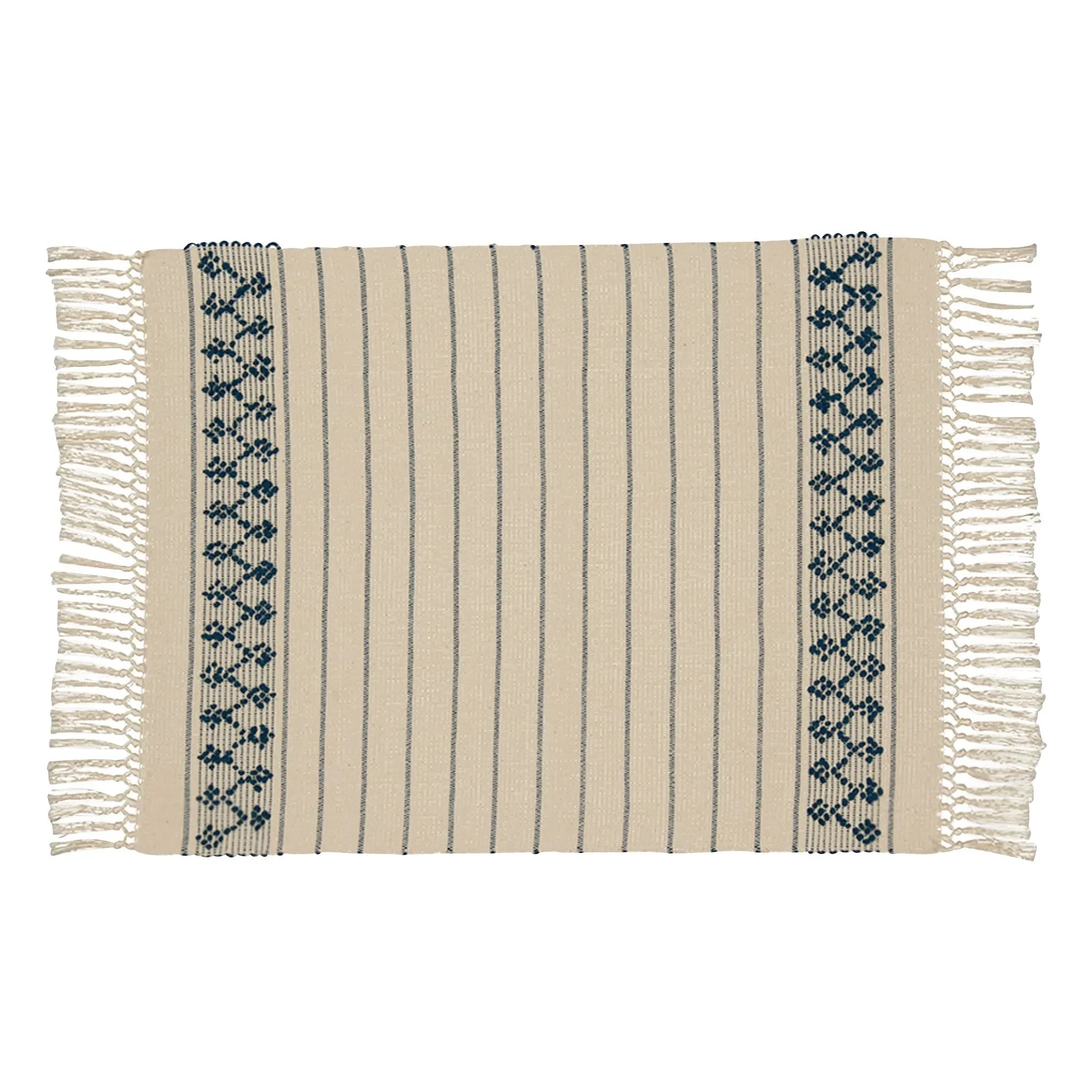 House of Capricorn - Amélia Embroidered American Tablecloth | Blue