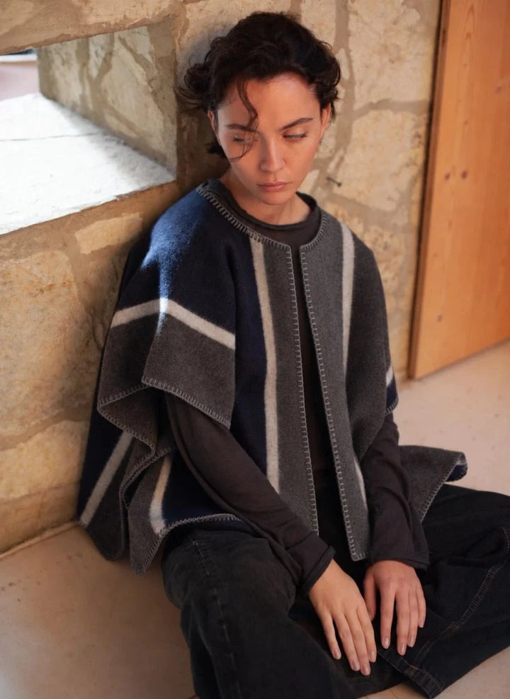 La Méricaine - Mono Wool Kimono | Gray