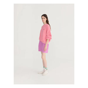 Bobo Choses - Purple Cotton Seersucker Puffed Shorts