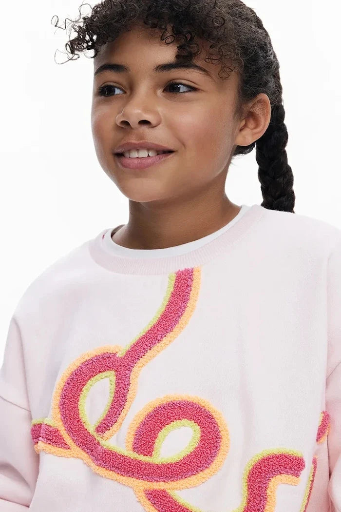 Desigual Çocuk Pamuklu Sweatshirt