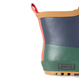 Liewood - Isaac Color Block Rain Boots | Navy