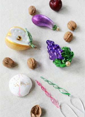 &Klevering - Grape Christmas Ornament | Purple