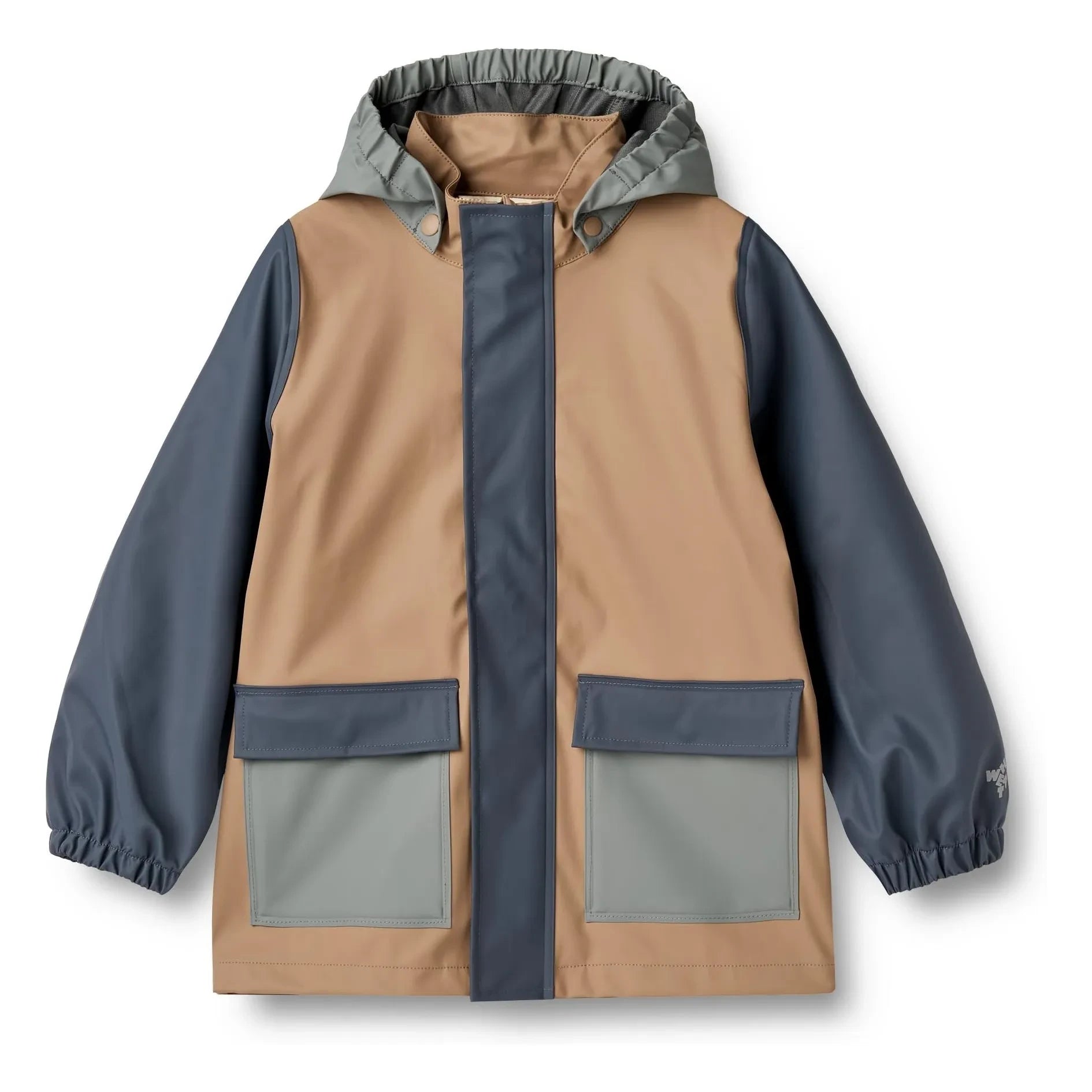 Wheat - Recycled Fiber Waterproof Jacket | Gray Blue