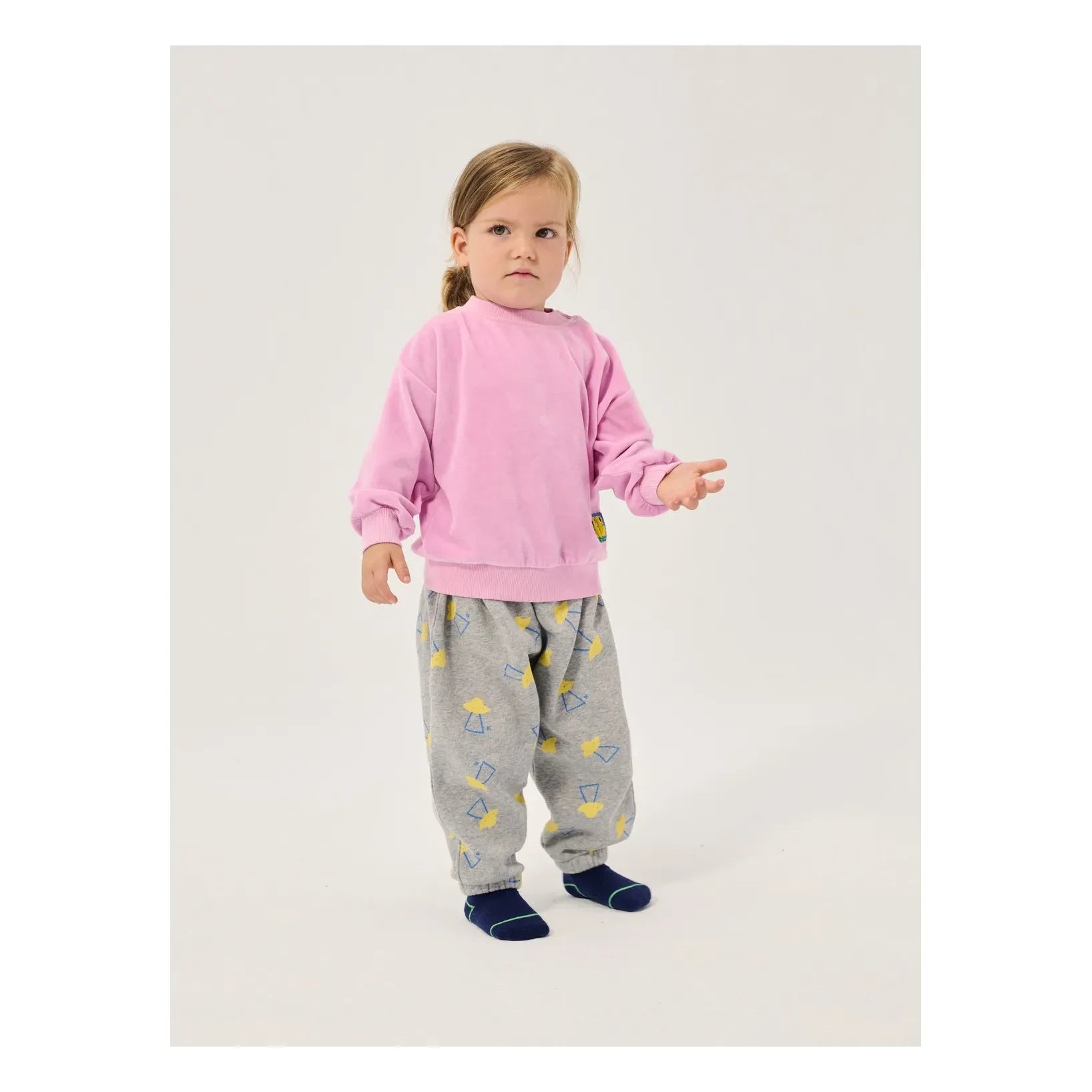 Bobo Choses - Jogger saucers Organic Cotton Baby | Speckled Grey