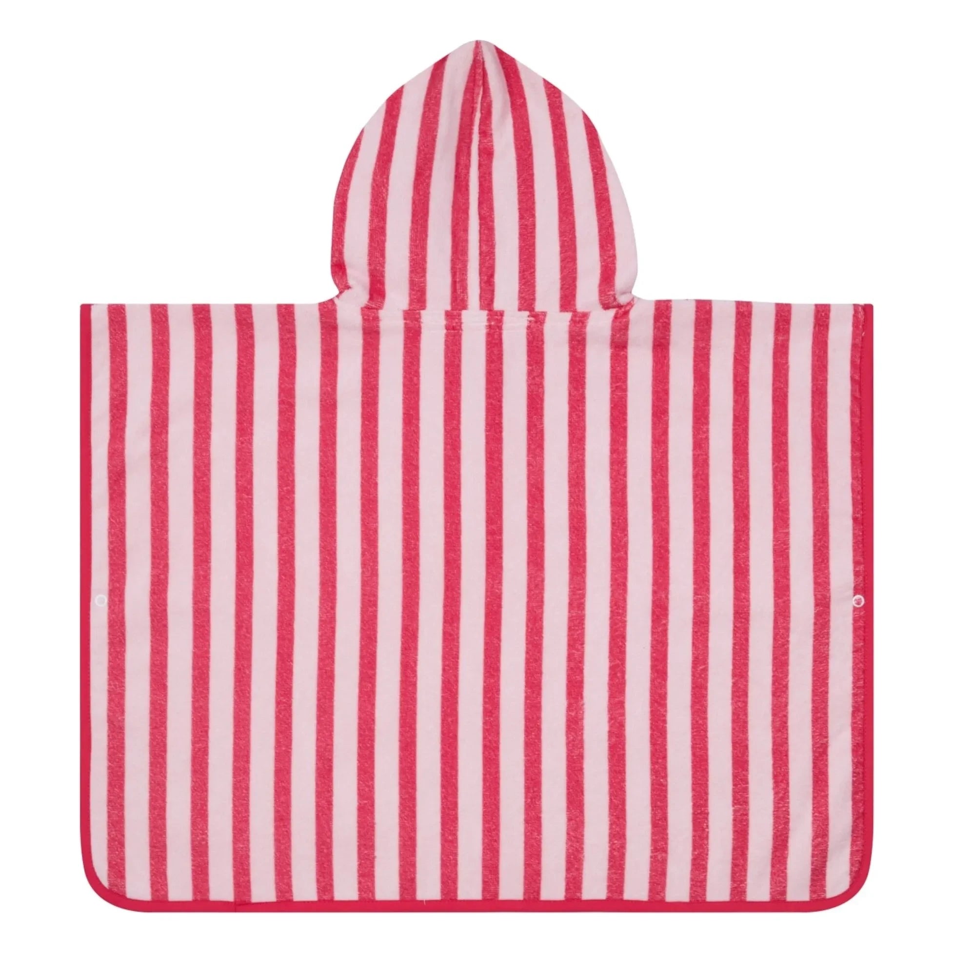 Jera Mini - Striped Towel Poncho | Pink