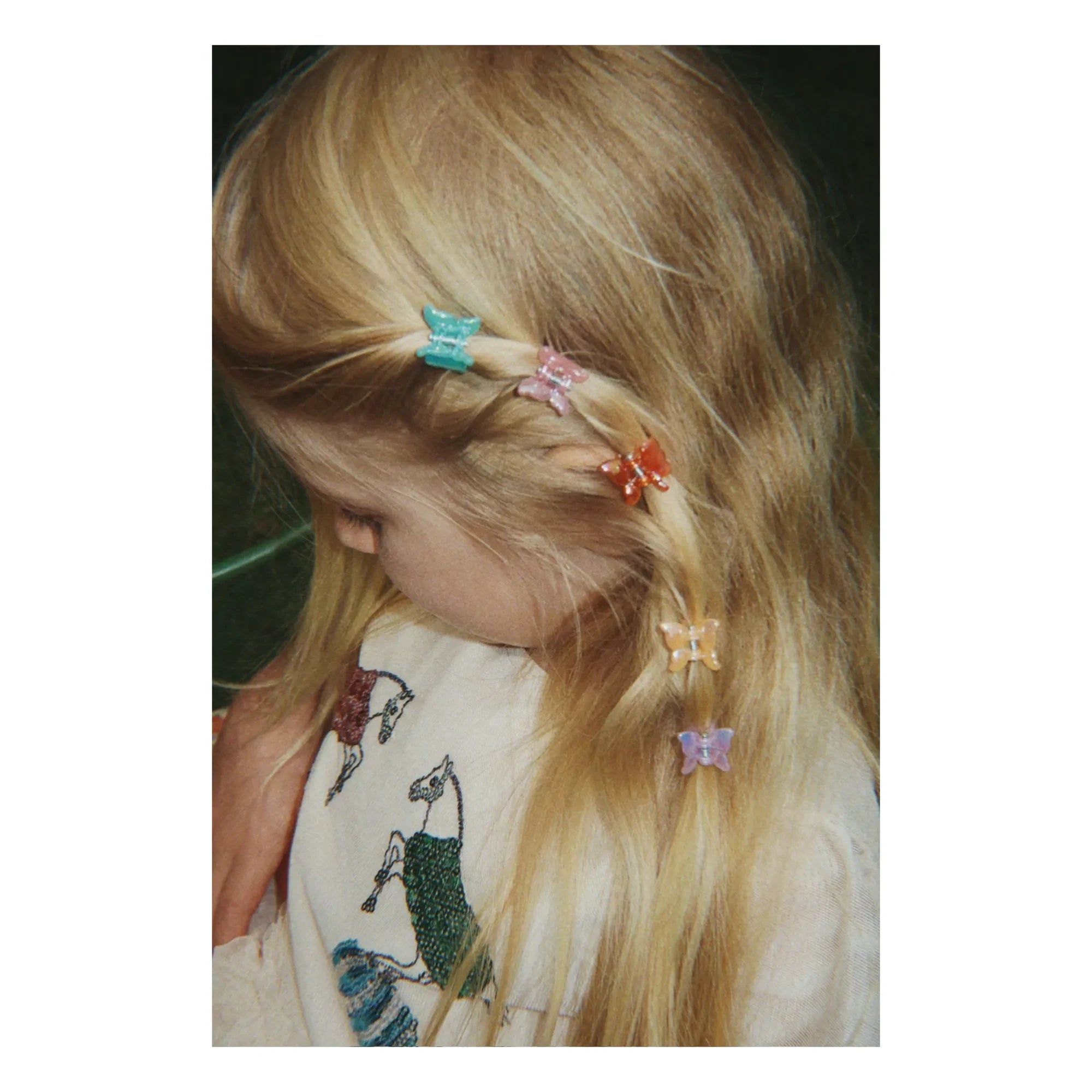 Konges Sløjd - Set of 10 Mini Butterfly Hair Clips | Pink