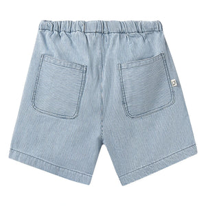 Cozmo - Sedir Striped Bermuda Shorts | Light Blue