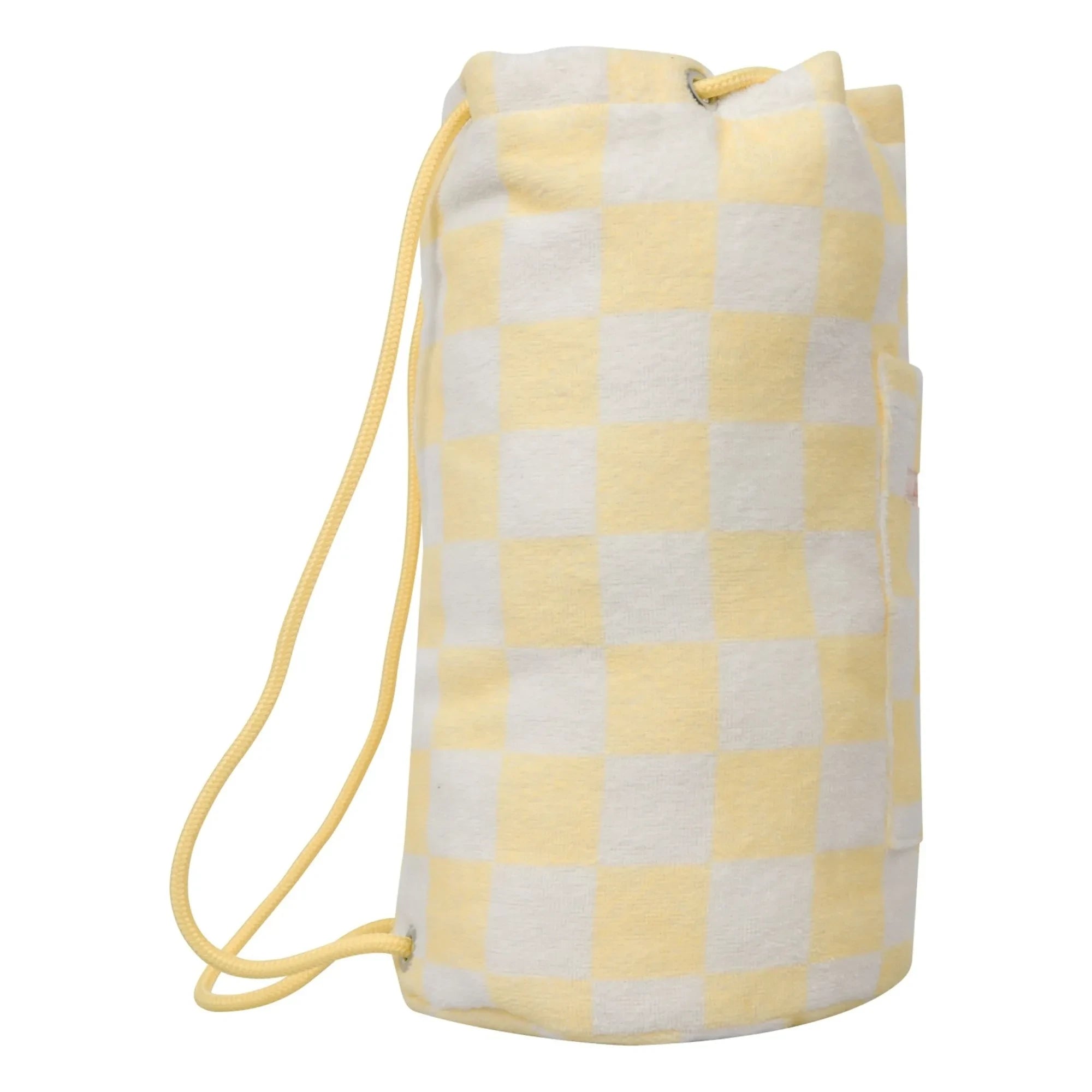 Jera Mini - Terrycloth Pocket Backpack | Light Yellow