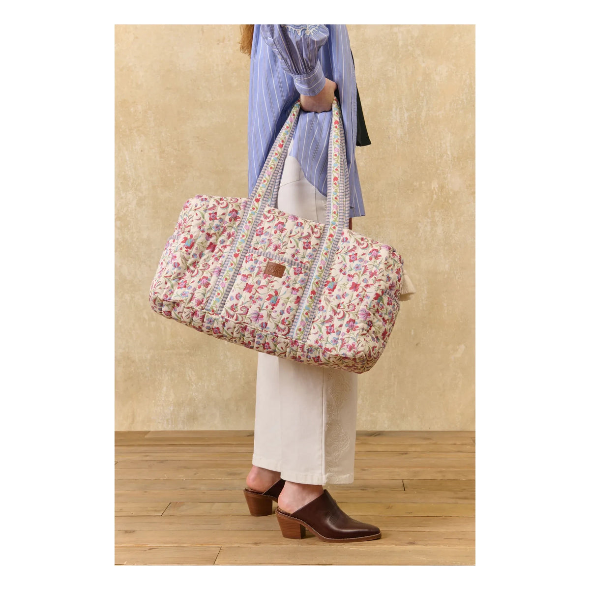 Louise Misha - Organic cotton 36h Bilbao bag | Cream