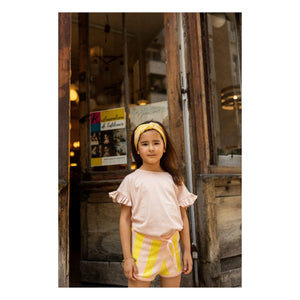 Louis Louise - Striped Iris Shorts | Yellow