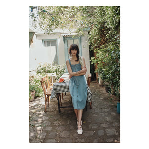 Emile et Ida - Denim Cotton Dress | Blue