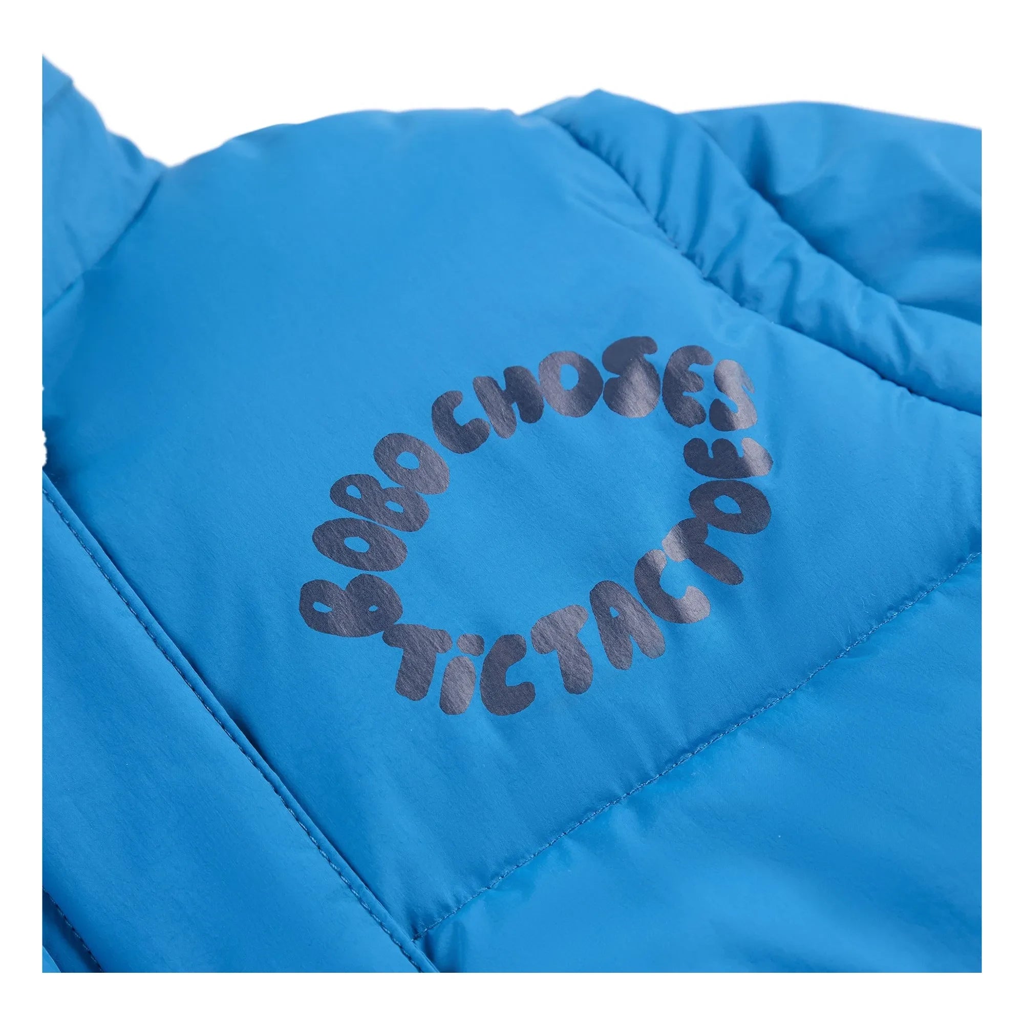 Bobo Choses - Tic Tac Toe Recycled Fiber Puffer Coat | Blue