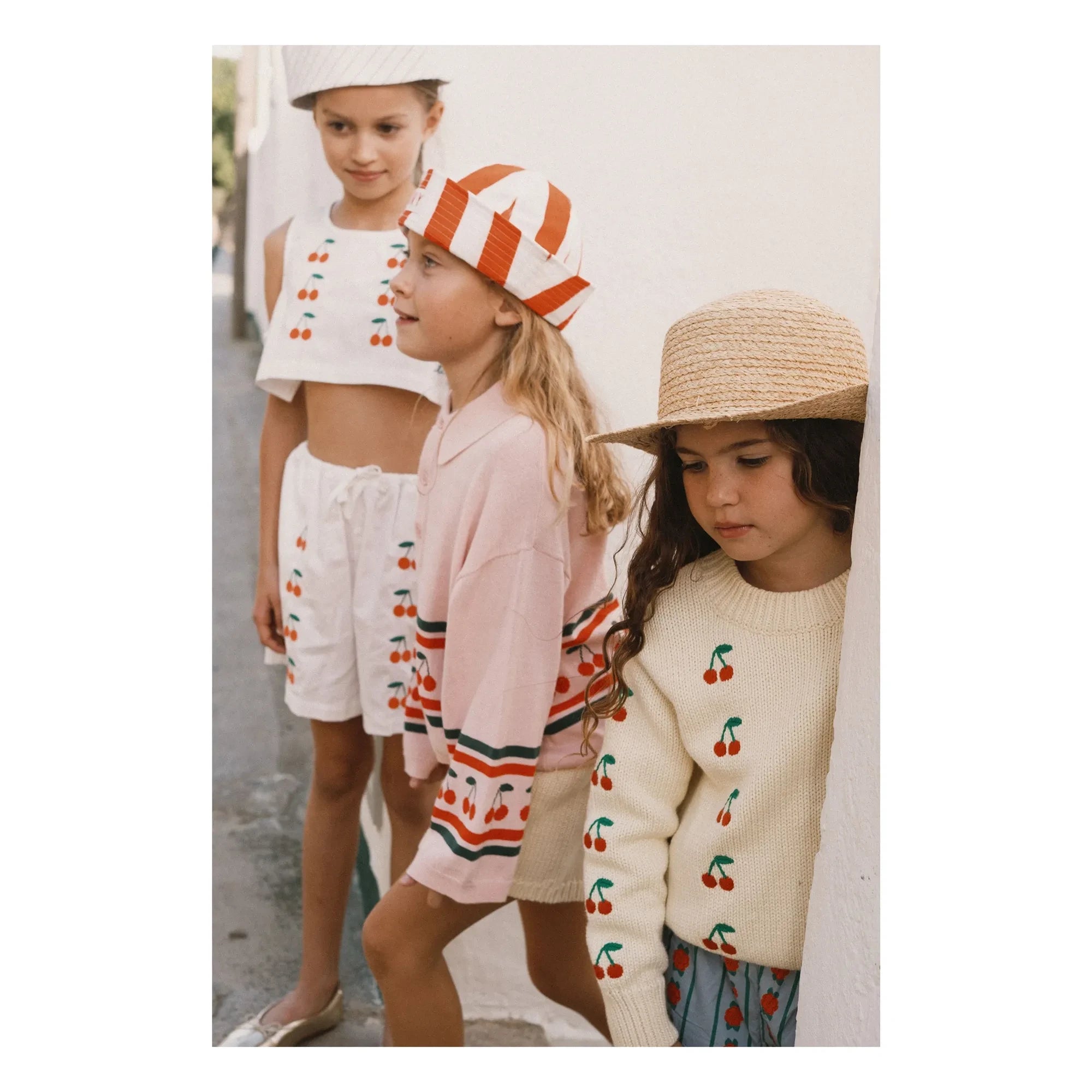 Tinycottons - Cherry Knit Polo | Pink
