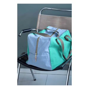 La cerise sur le gâteau - Tricolor Weekend Bag | Mint Green