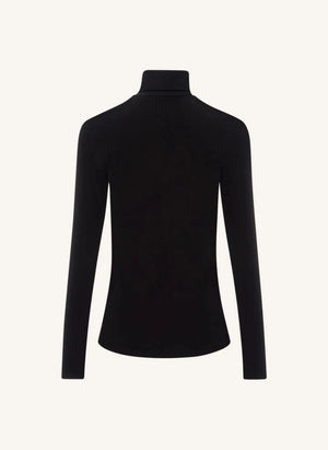 Petit Bateau - Organic Cotton Fisherman Neck T-Shirt - Women's Collection | Black