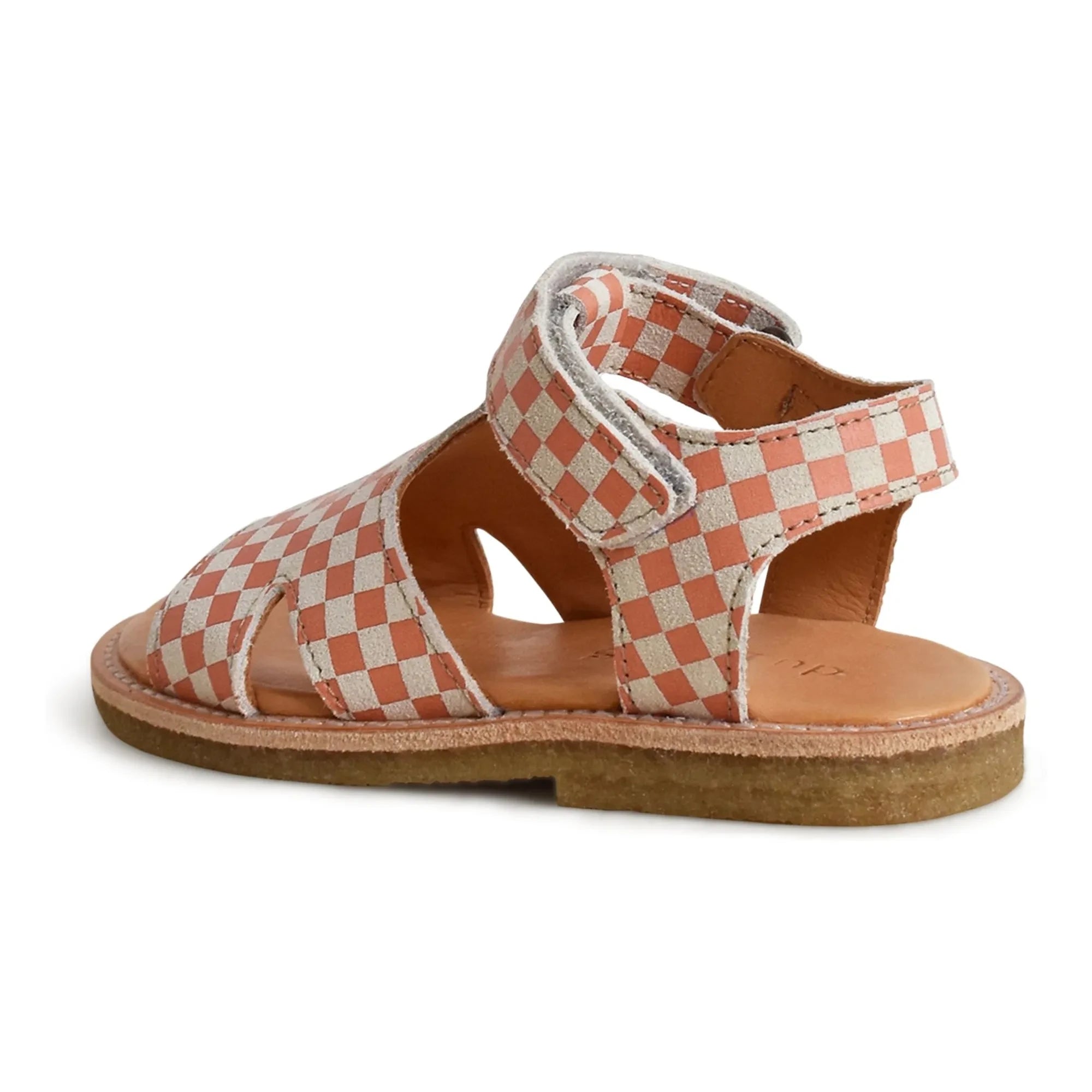 du Loua - Du Alfie Checked Sandals | Coral