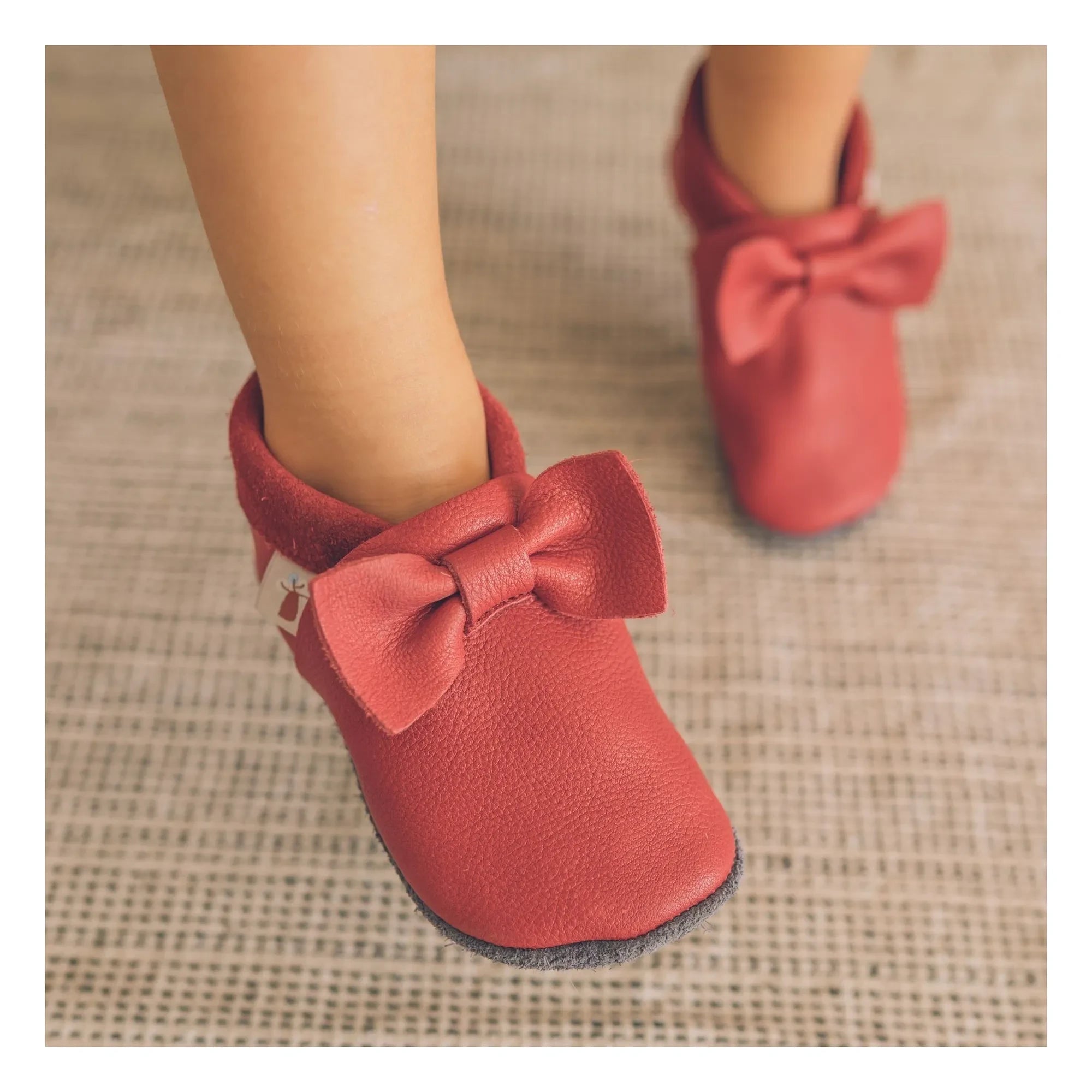 Baobaby - Knot Slippers | Cherry red