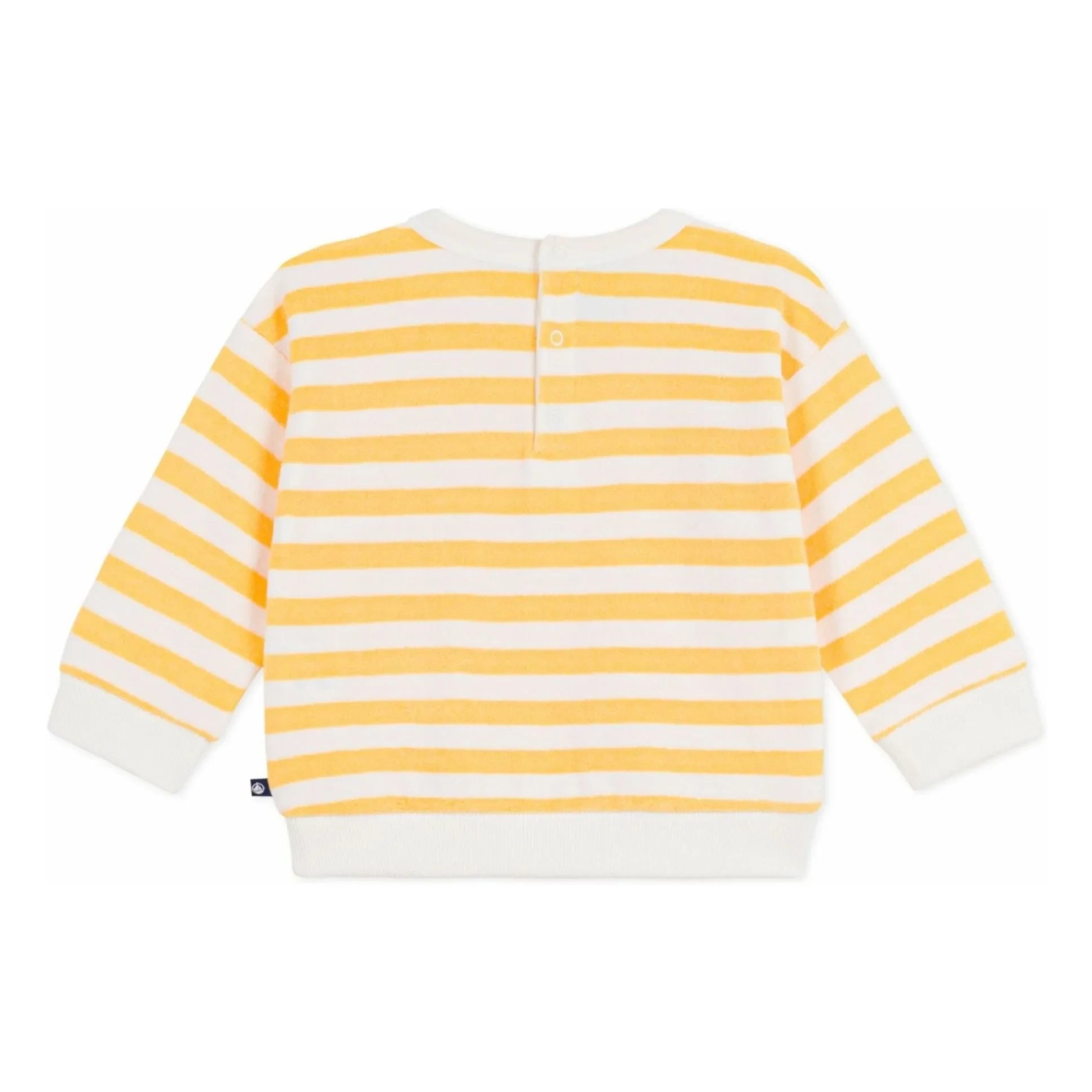 Petit Bateau - Terry Striped Sweatshirt | Yellow