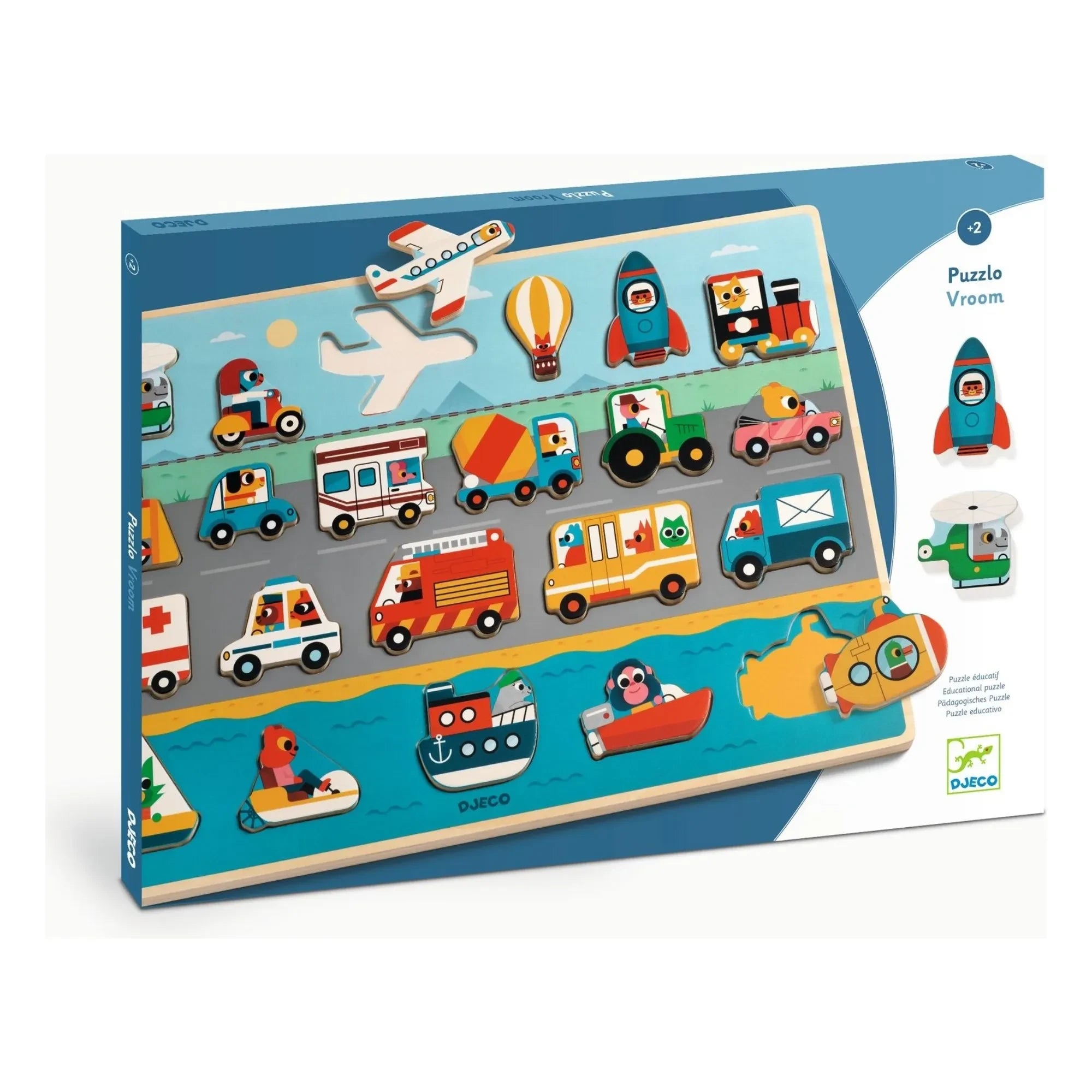 Djeco - Wooden Puzzle Zoom