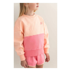 Jenest - Colour-Blocked organic cotton sweatshirt | Pink