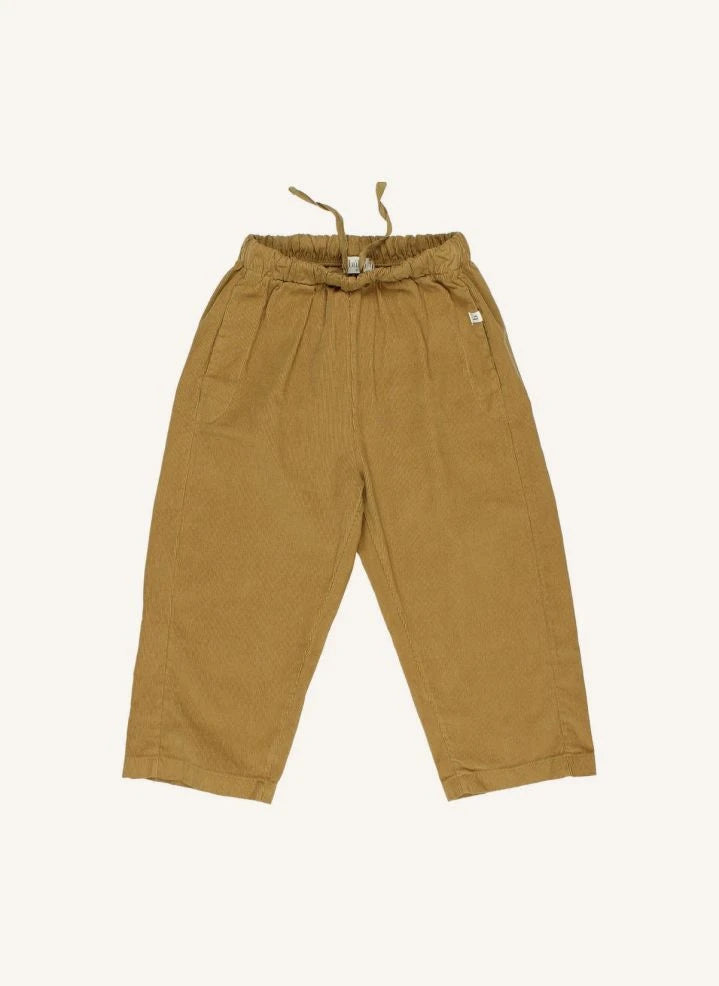 Búho - Yumuşak Kadife Organik Pamuk Pantolon | Hardal