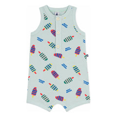 Petit Bateau - Ice Cream Romper | Turquoise