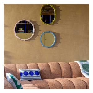 &Klevering - Chunk oval ayna | Yeşil