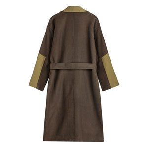 Bobo Choses - Long Wool Coat - Women's Collection | Khaki
