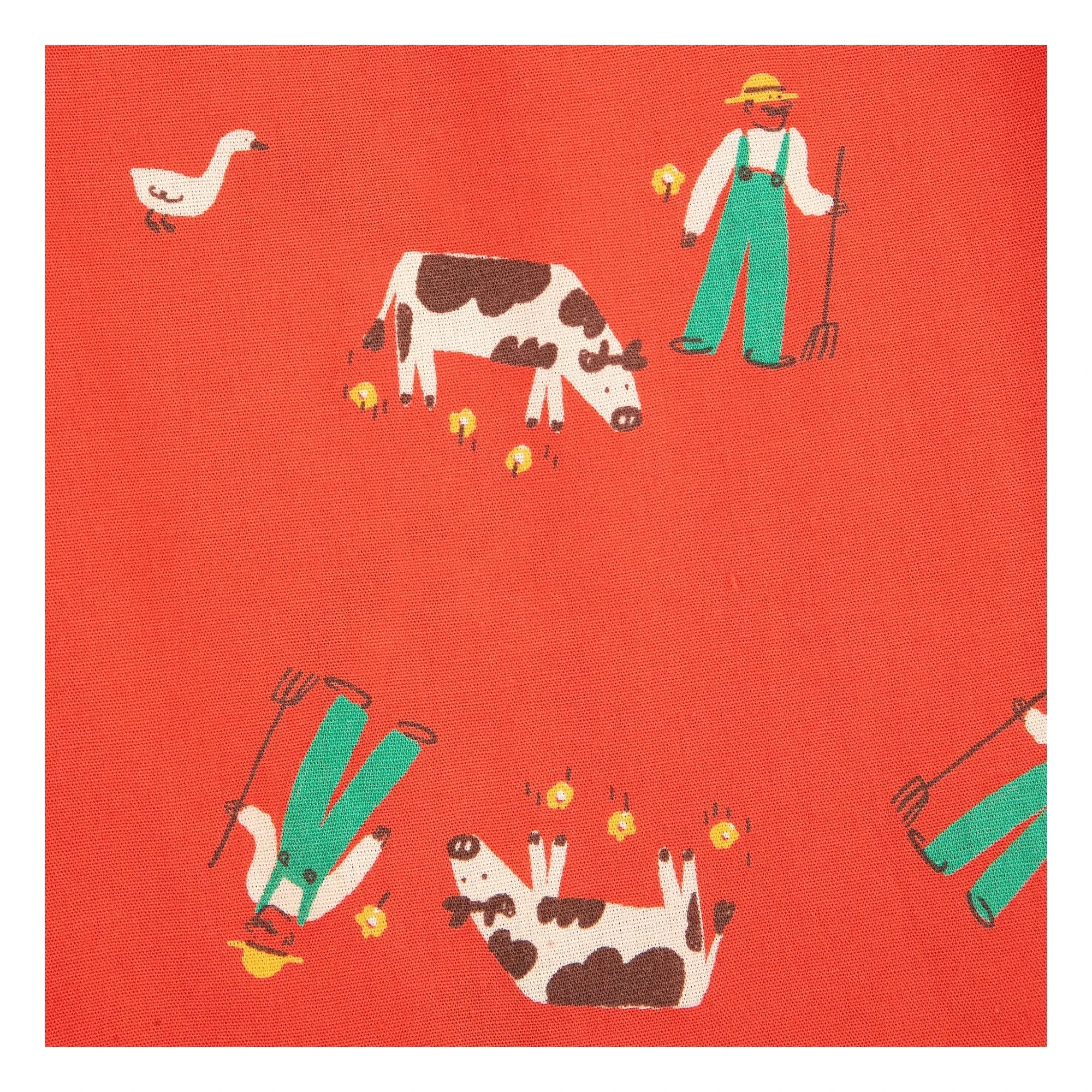 Bobo Choses - Organic Cotton Farm Pants | Red