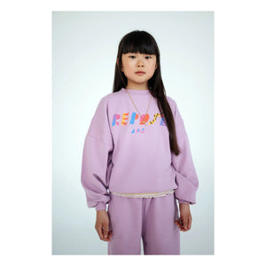 Repose AMS - Organik pamuklu logo sweatshirt | Gül Kurusu