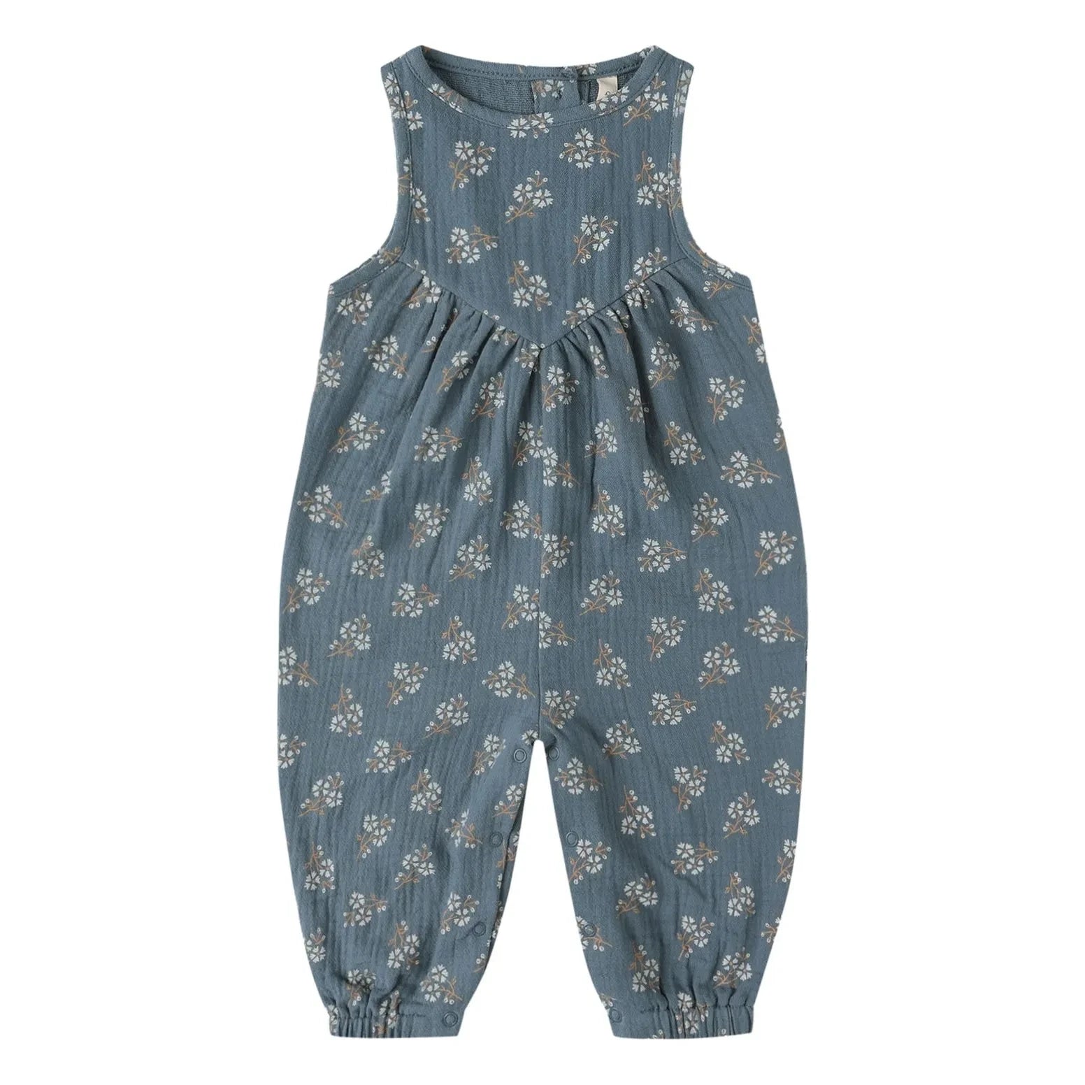 Quincy Mae - Maisie Organic Cotton Gown | Gray Blue