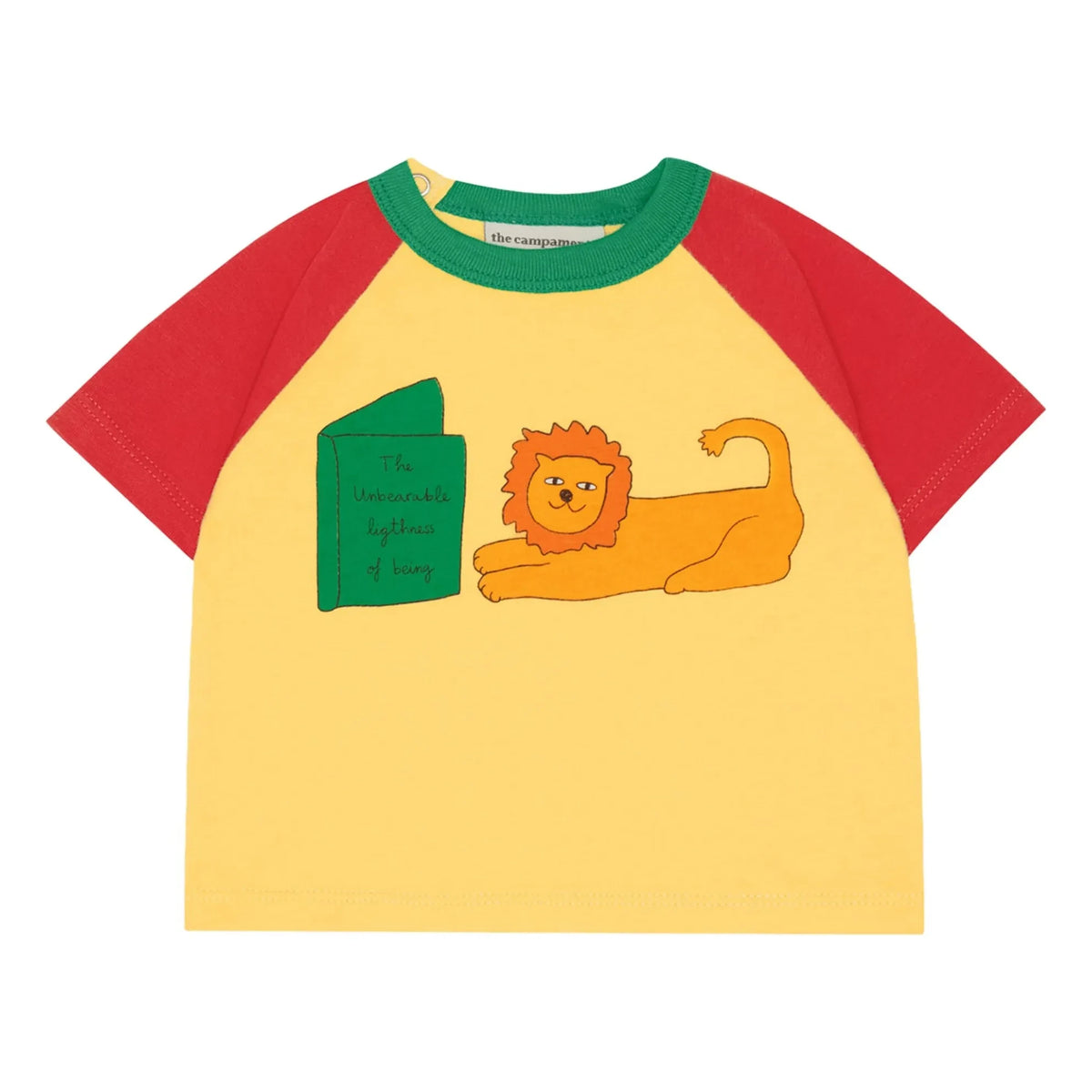 The Campamento - Lion Organic Cotton Baby T-Shirt | Yellow