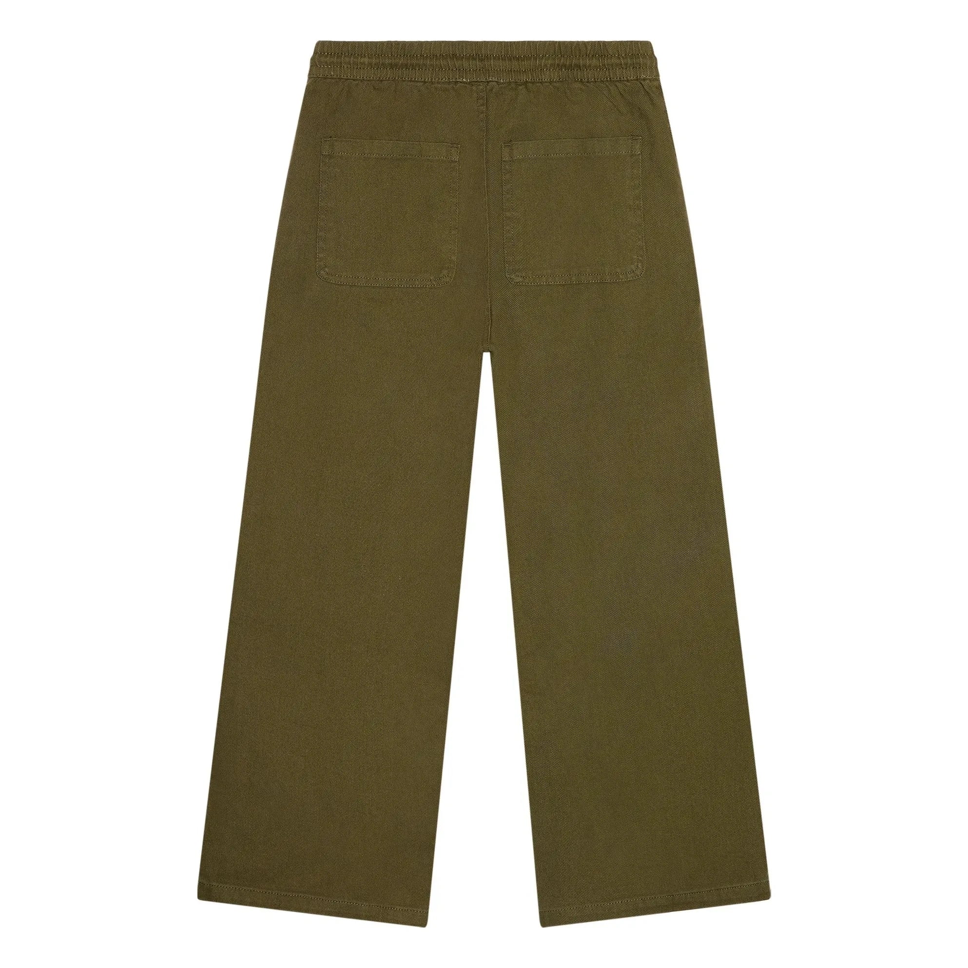 Smallable Kid - Burt Twill Wide Leg Trousers | Khaki