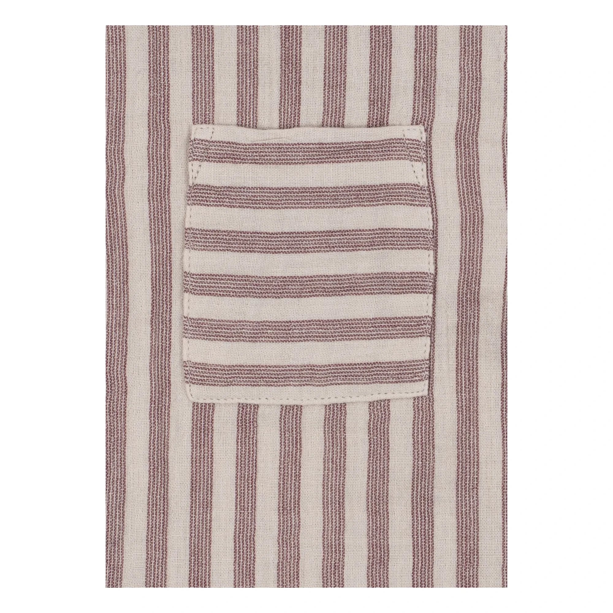 Konges Sløjd - Ely Striped Organic Cotton Shirt | Red