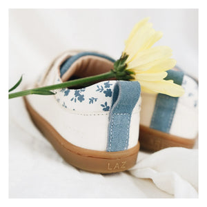 Lazare - Mahaut Floral Pattern Scratch Sneakers | Ivory