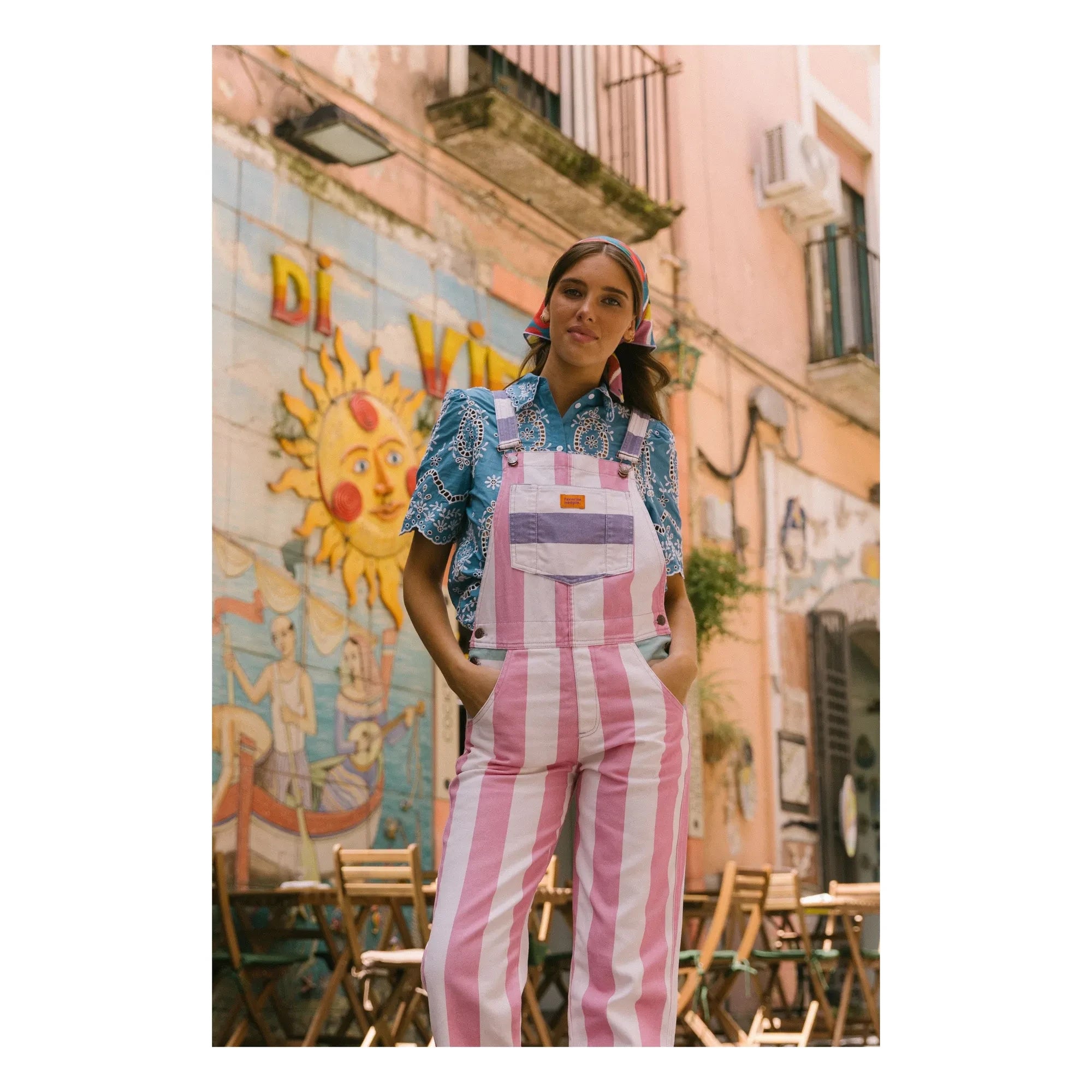 Favorite People - Amore Striped Jumpsuit - Women's Collection | Pink