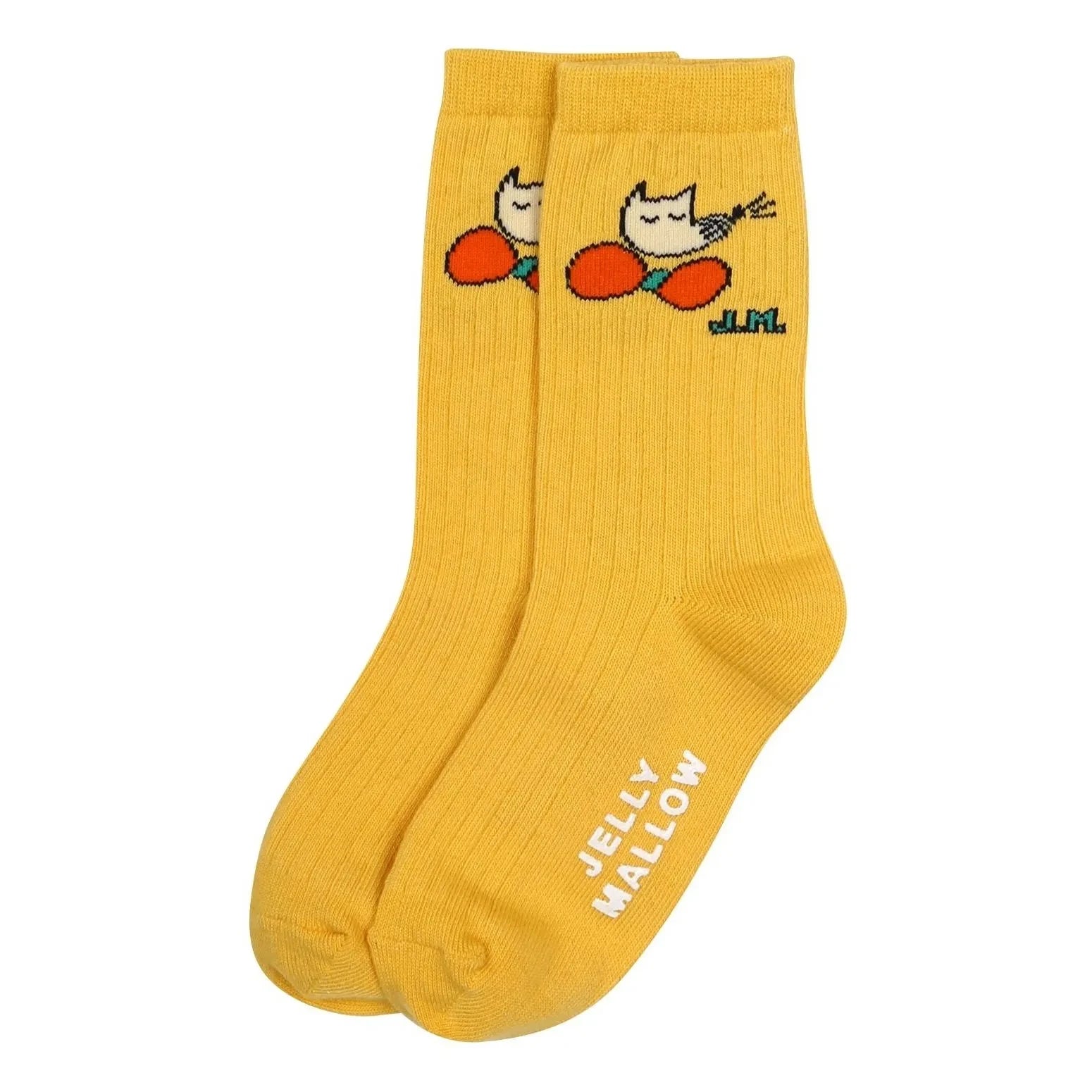Jelly Mallow - Set of 2 Pairs of Broccoli Socks | Red