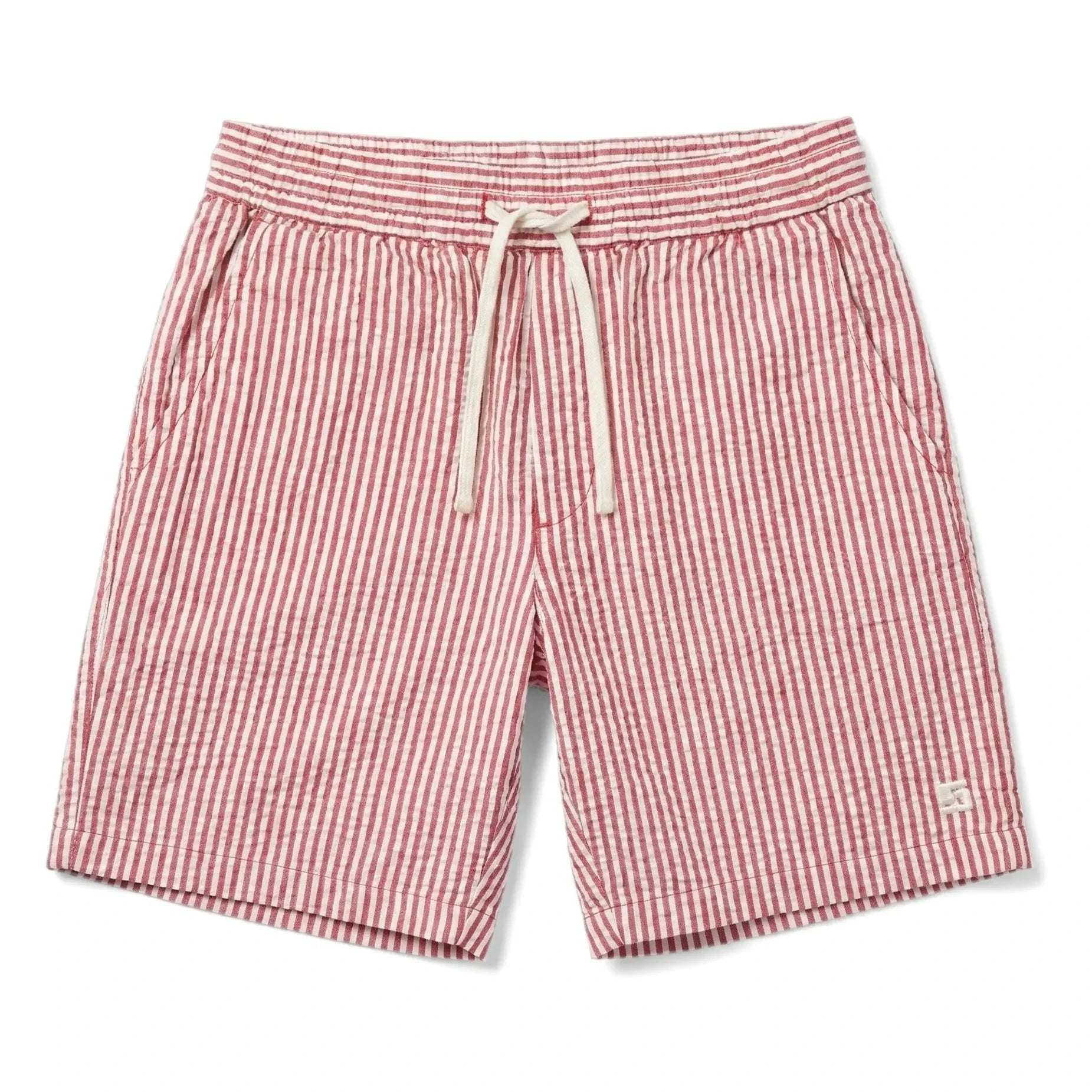 Smallable Kid - Striped Tom Shorts | Cherry Red