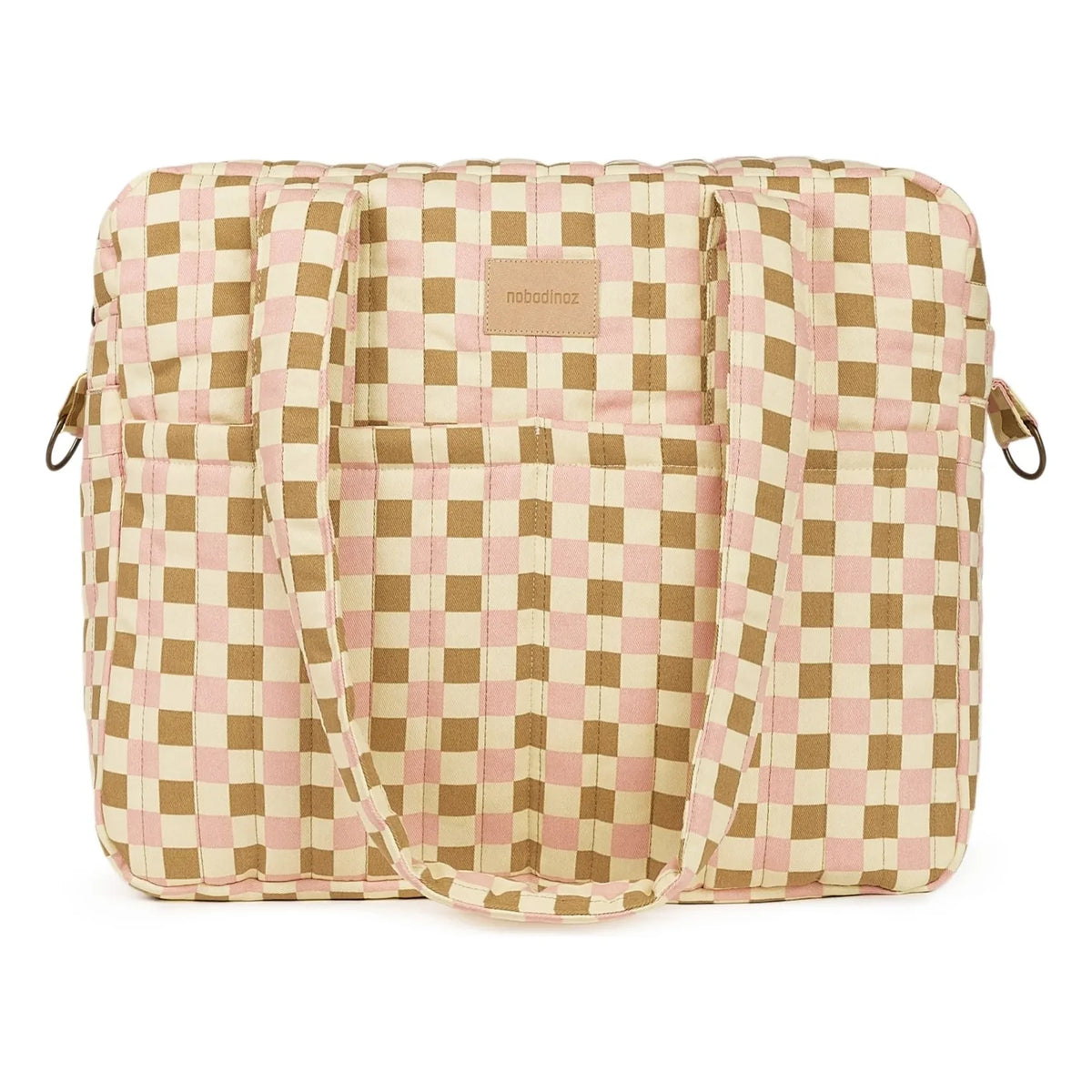 Nobodinoz - Hyde Park Mosaic baby care bag | Pink